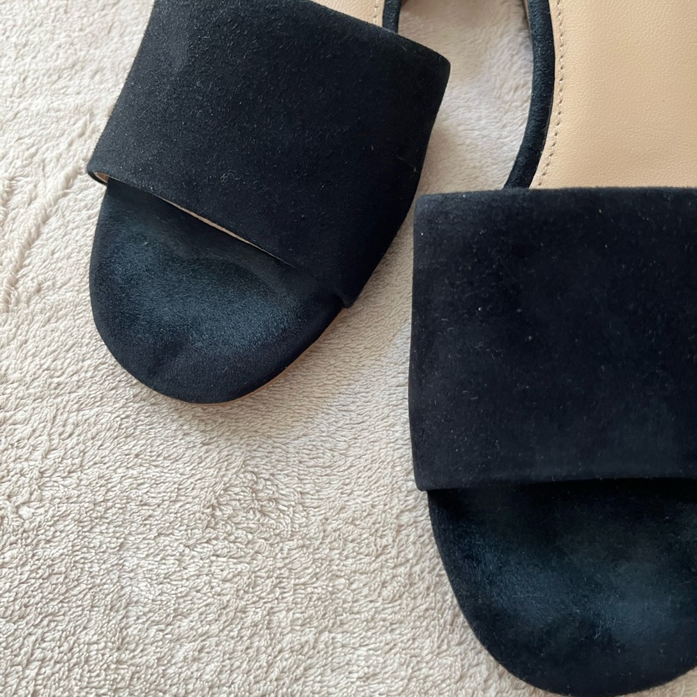Botkier New York Women's Black Carlie Suede Mule with Block Heel Size 7.5 - Picture 3 of 9